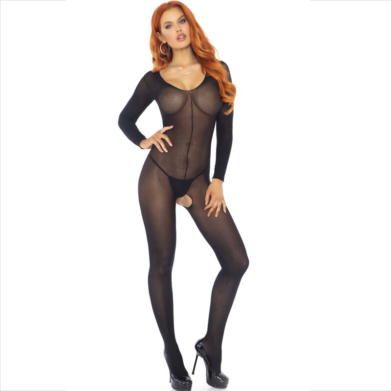 LEG AVENUE BODYSTOCKING NEGRO MANGA LARGA