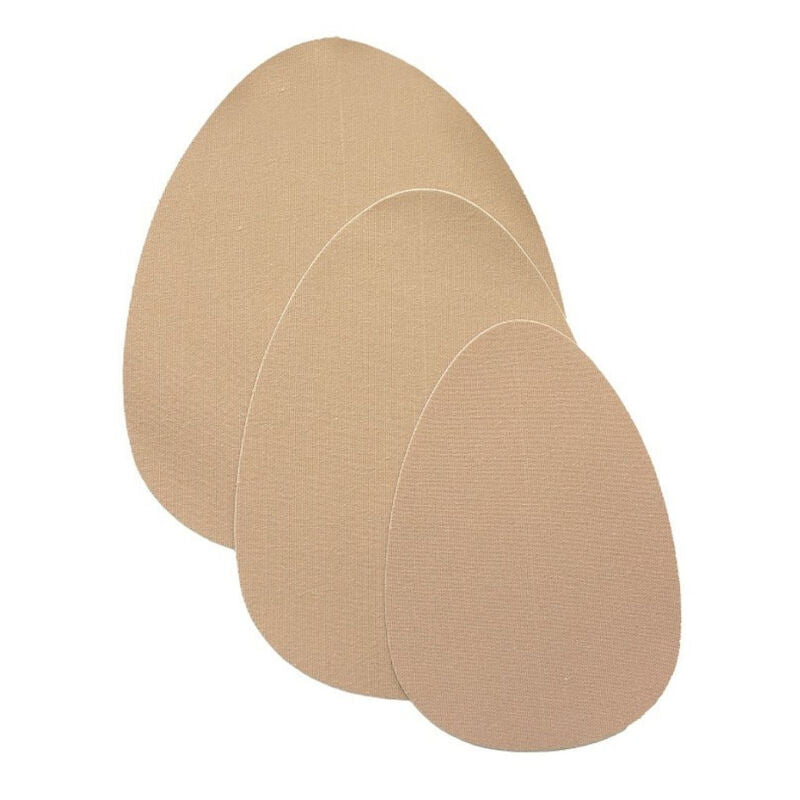 BYE BRA BREAST LIFT PADS 3 PAIRS OF SATIN NIPPLE COVERS BEIGE TALLA A C