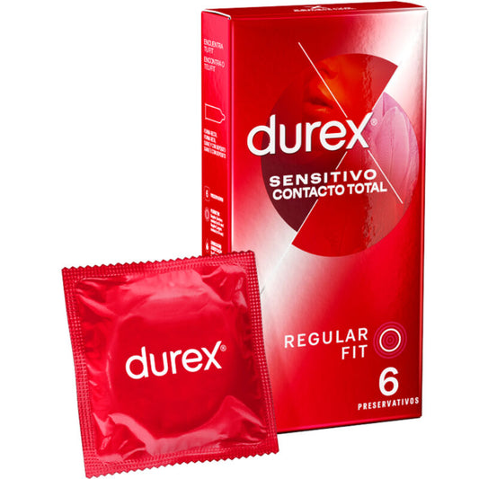 DUREX SENSITIVO CONTACTO TOTAL 6 UNIDADES