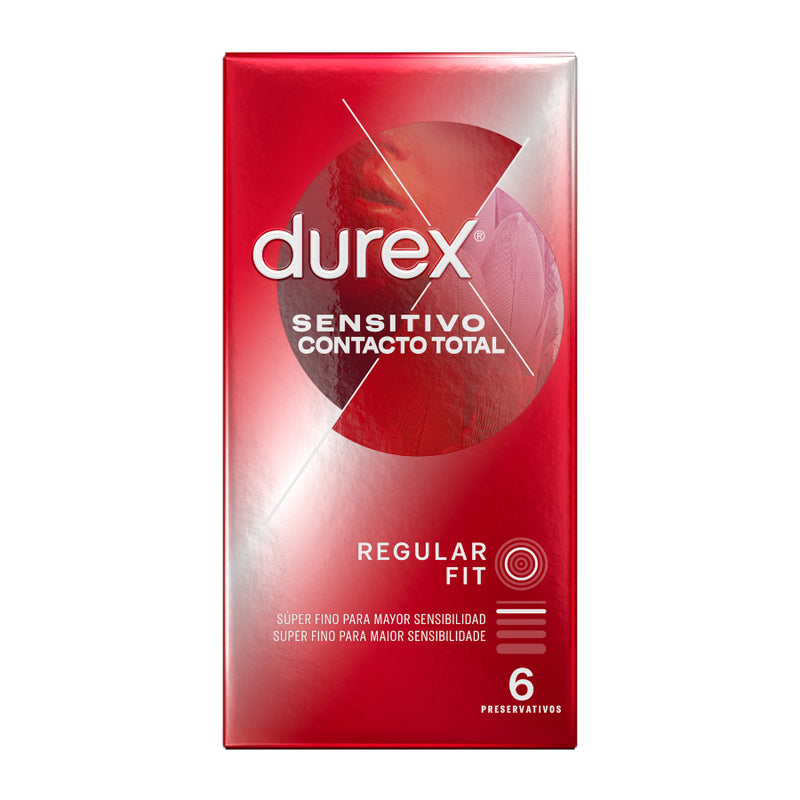 DUREX SENSITIVO CONTACTO TOTAL 6 UNIDADES