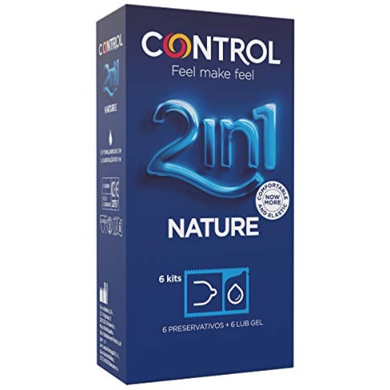 CONTROL DUO NATURA 2 1 PRESERVATIVO GEL 6 UDS