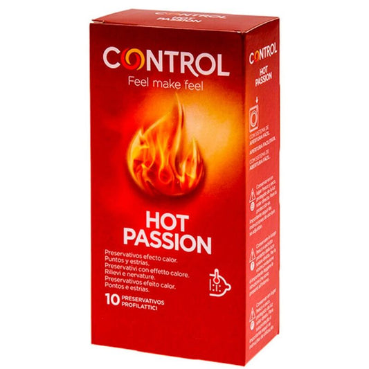 CONTROL HOT PASSION PRESERVATIVOS EFECTO CALOR 10 UNIDADES