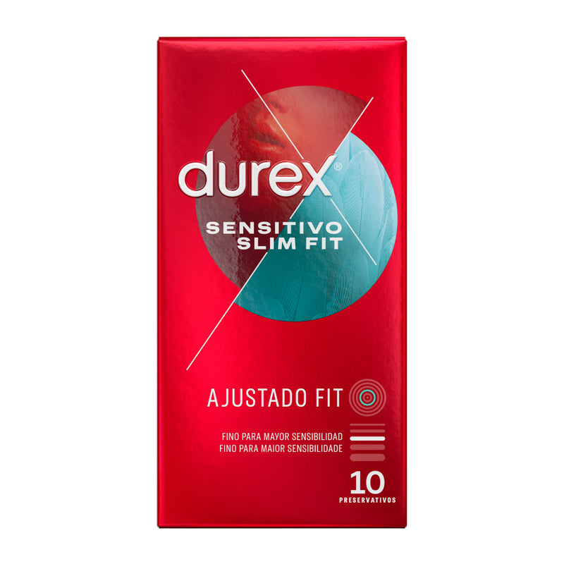 DUREX SENSITIVO SLIM FIT 10 UNIDADES