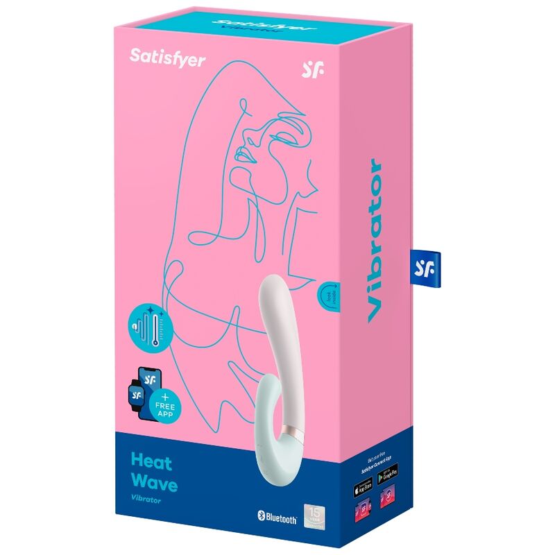 SATISFYER HEAT WAVE VIBRADOR APP BLANCO