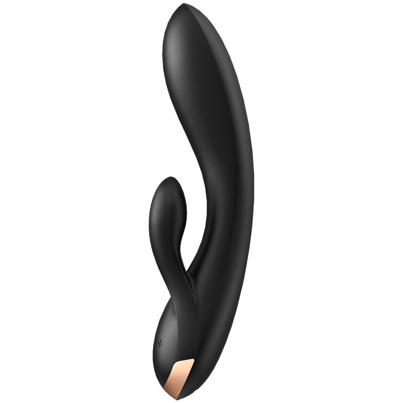 SATISFYER DOUBLE FLEX VIBRADOR APP NEGRO