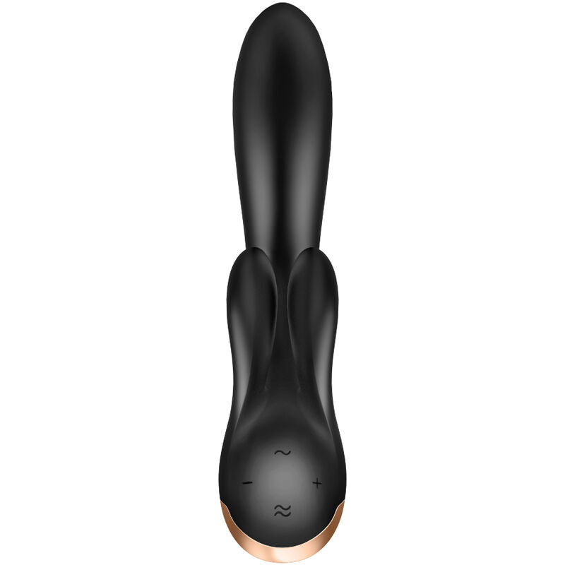 SATISFYER DOUBLE FLEX VIBRADOR APP NEGRO