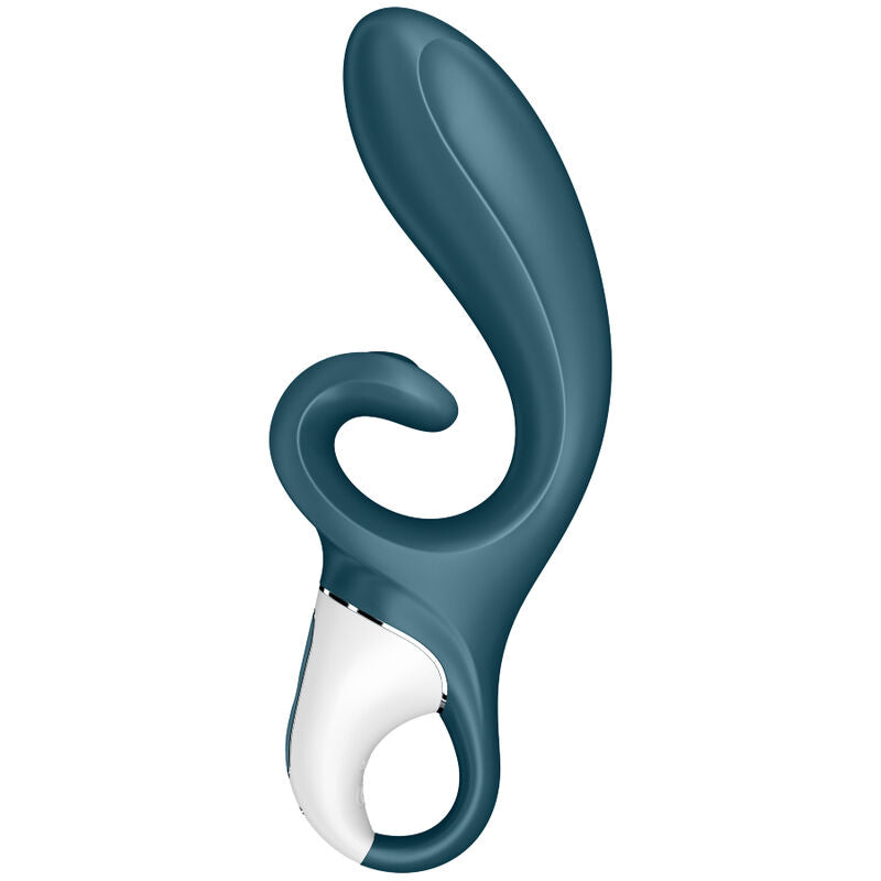 SATISFYER HUG ME VIBRADOR RABBIT APP AZUL