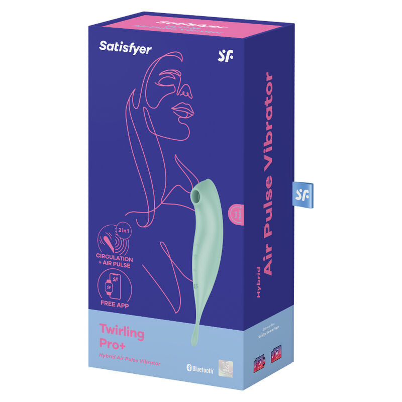 SATISFYER TWIRLING PRO ESTIMULADOR Y VIBRADOR APP VERDE