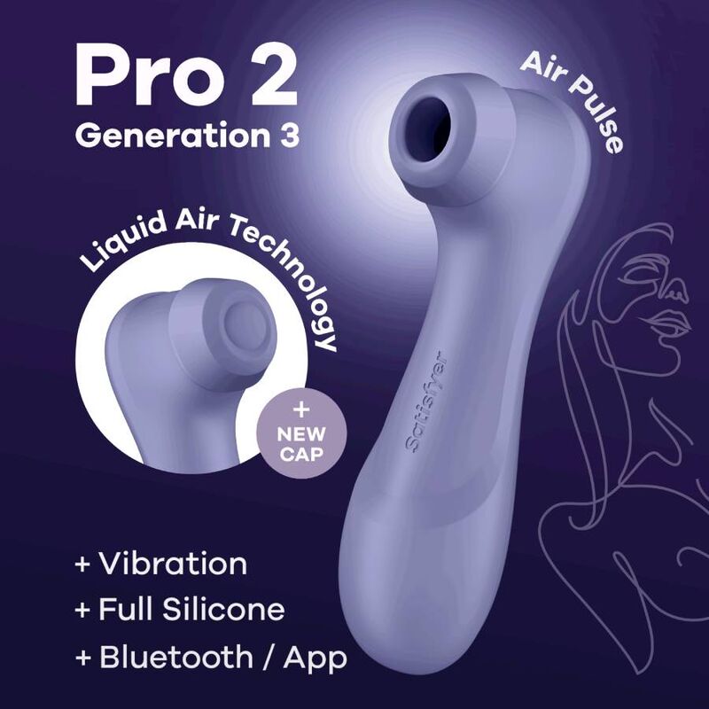 SATISFYER PRO 2 GENERACIoN 3 LILA BLUETOOTH APP