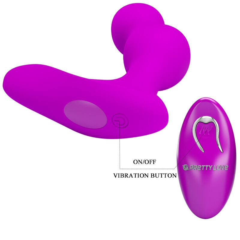 PRETTY LOVE TERRANCE MASAJEADOR VIBRADOR ANAL CON CONTROL REMOTO