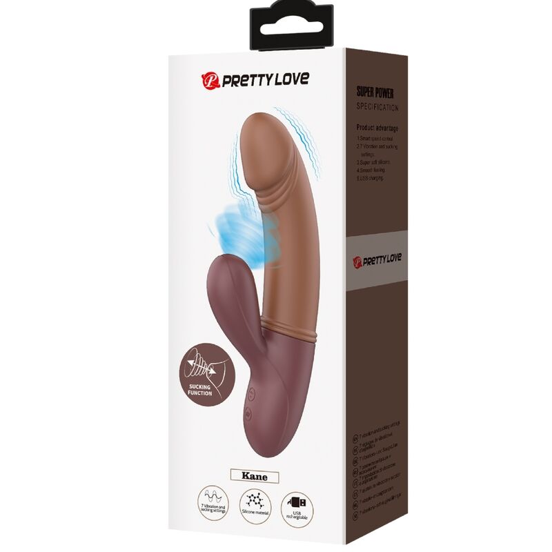 PRETTY LOVE KANE VIBRADOR PUNTOG 38 SUCCIONADOR