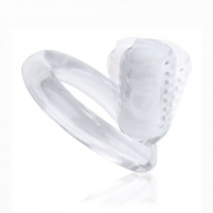 SCREAMING O ANILLO VIBRADOR GO Q VIBE TRANSPARENTE