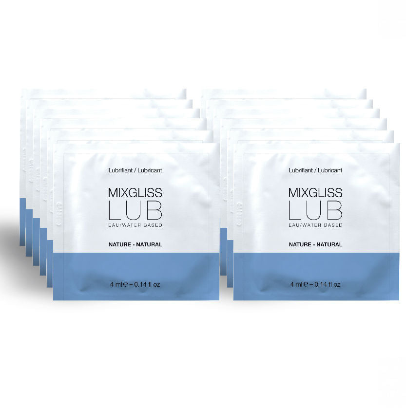 MIXGLISS LUBRICANTE BASE DE AGUA NATURAL 12 MONODOSIS 4ML