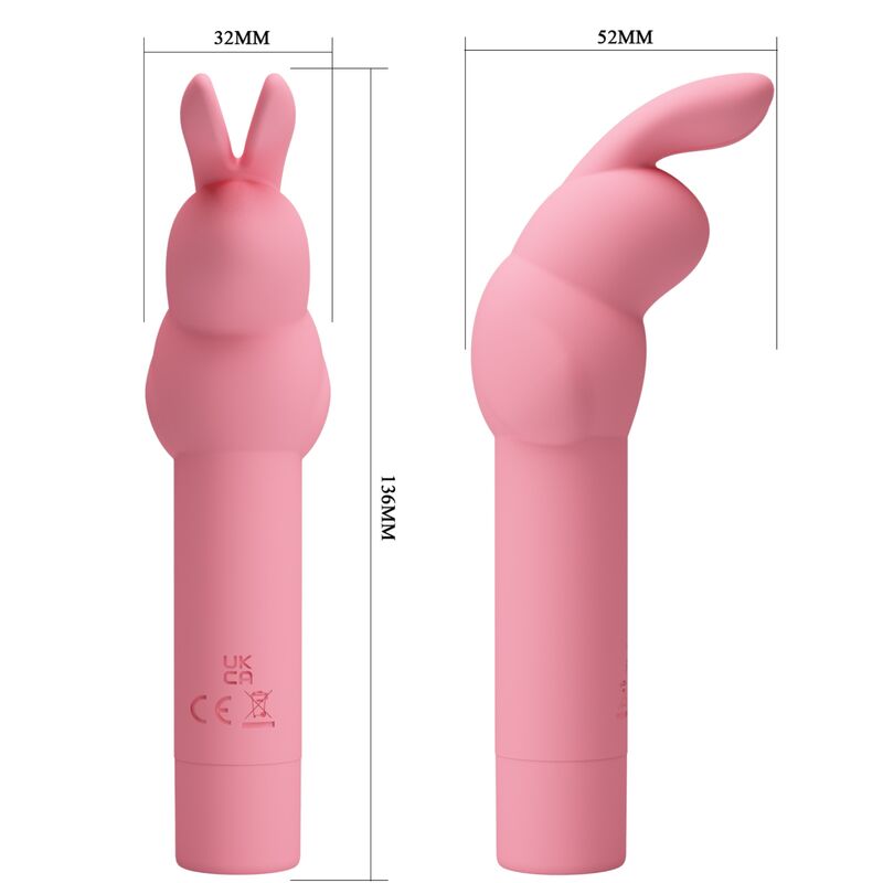 PRETTY LOVE VIBRADOR DE SILICONA CONEJO ROSA GERARDO