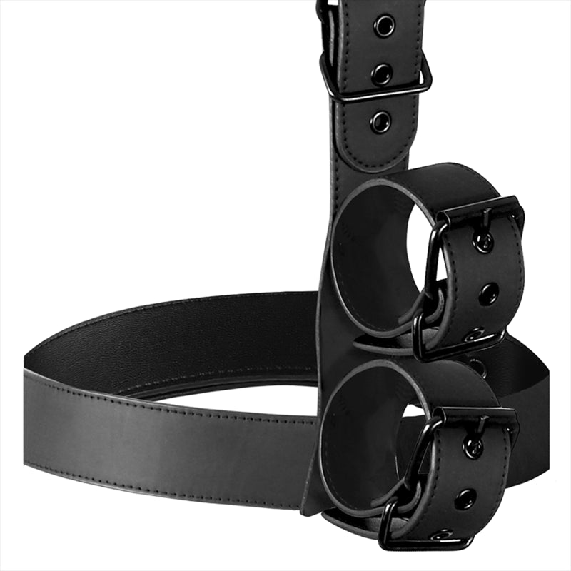 FETISH SUBMISSIVE BONDAGE CONJUNTO DE SUJECIoN PARA EL CUERPO DE CUELLO Y MUyEQUERAS