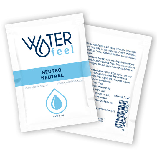 WATERFEEL GEL DESLIZANTE BASE AGUA NEUTRO 6 ML