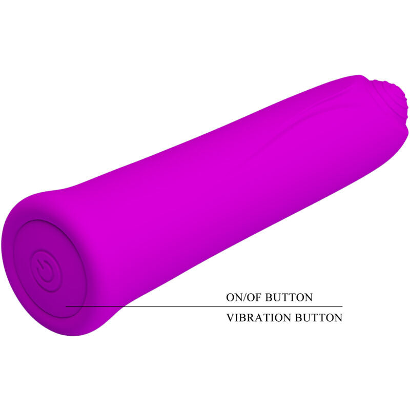 PRETTY LOVE CURTIS MINI VIBRADOR SUPER POWER 12 VIBRACIONES SILICONA VIOLETA