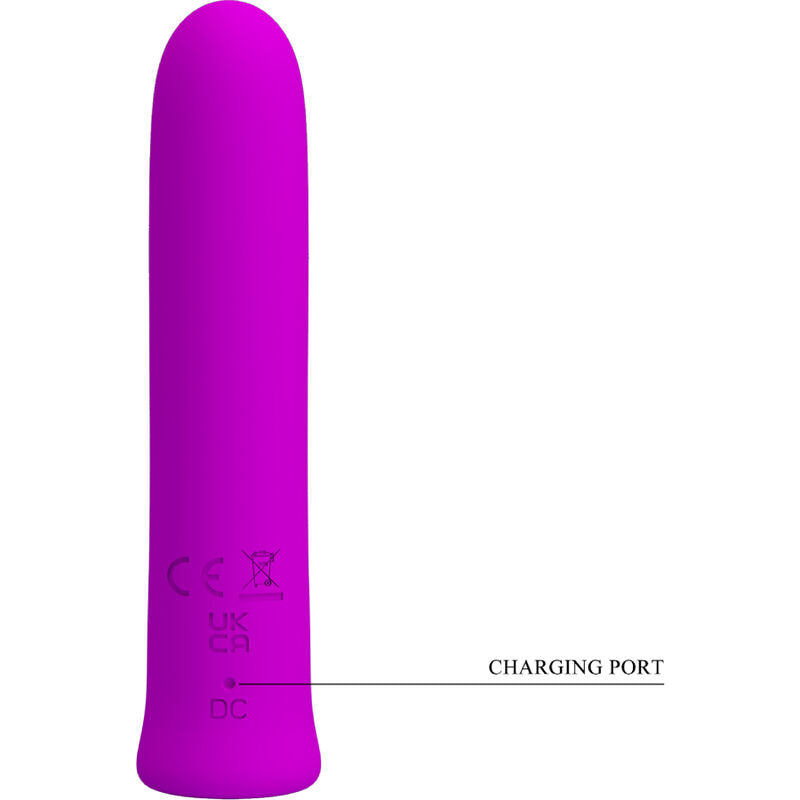 PRETTY LOVE CURTIS MINI VIBRADOR SUPER POWER 12 VIBRACIONES SILICONA VIOLETA