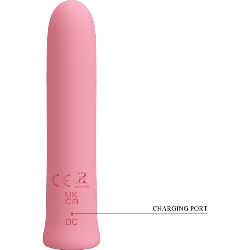 PRETTY LOVE CURTIS MINI VIBRADOR SUPER POWER 12 VIBRACIONES SILICONA ROSA