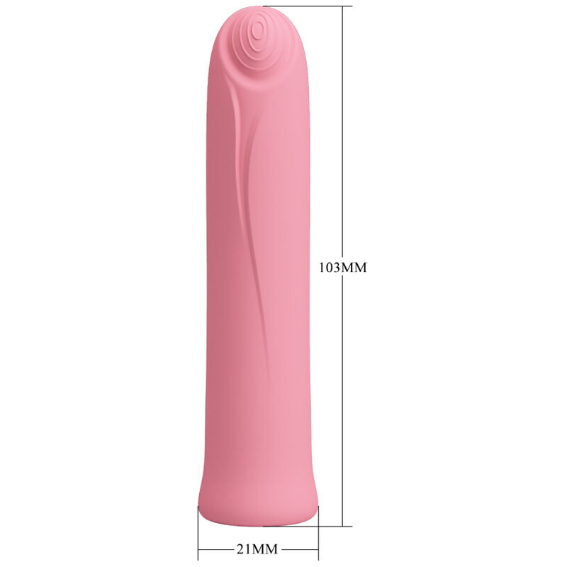 PRETTY LOVE CURTIS MINI VIBRADOR SUPER POWER 12 VIBRACIONES SILICONA ROSA