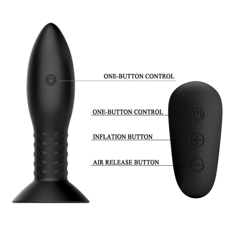 MR PLAY PLUG CON BOLAS ROTADORAS NEGRO CONTROL REMOTO