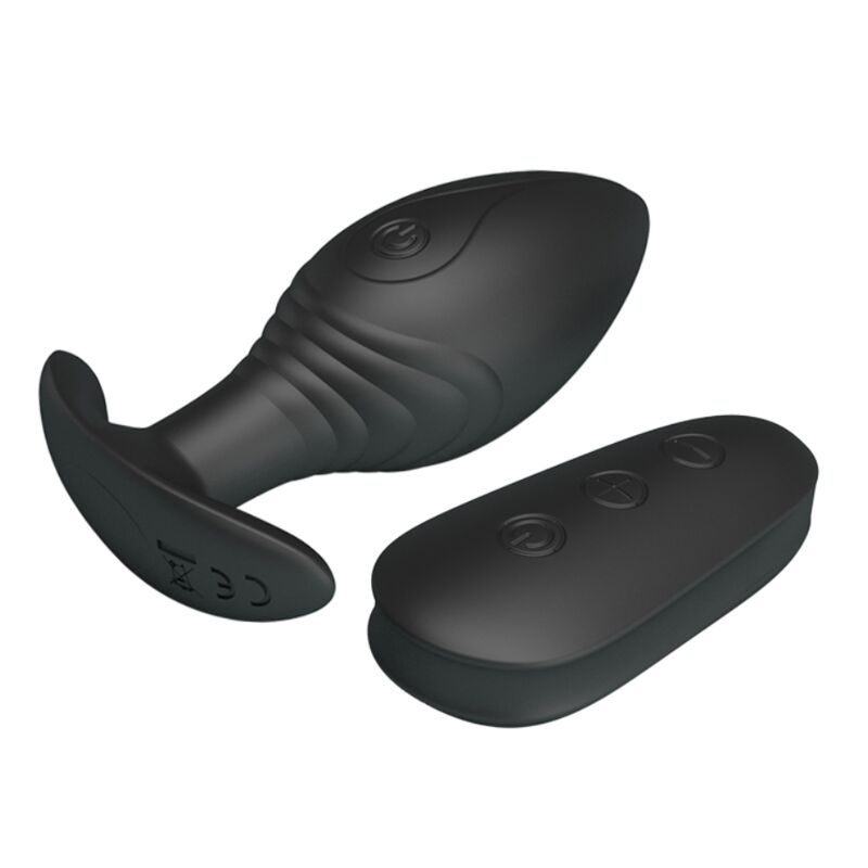 PRETTY LOVE REGINA PLUG ANAL VIBRADOR RECARGABLE NEGRO