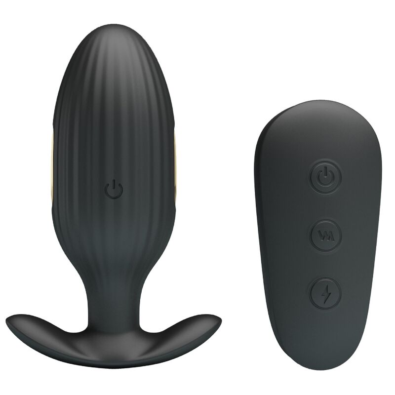 PRETTY LOVE KELLY PLUG ANAL VIBRADOR RECARGABLE NEGRO