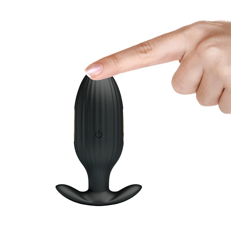 PRETTY LOVE KELLY PLUG ANAL VIBRADOR RECARGABLE NEGRO