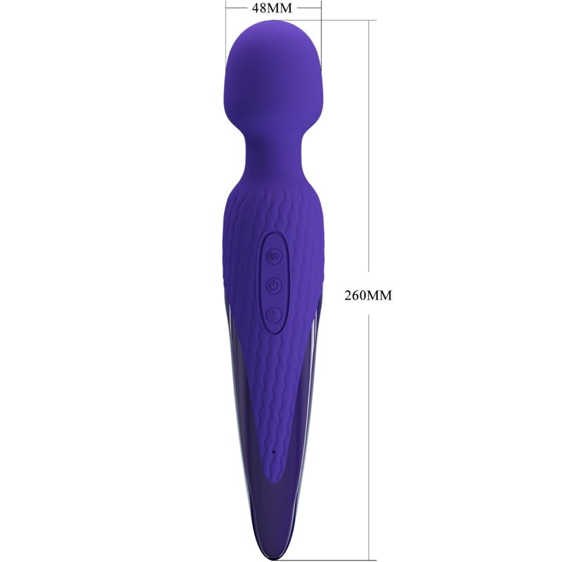 PRETTY LOVE ANTONY YOUTH VIBRADOR WAND EFECTO CALOR VIOLETA