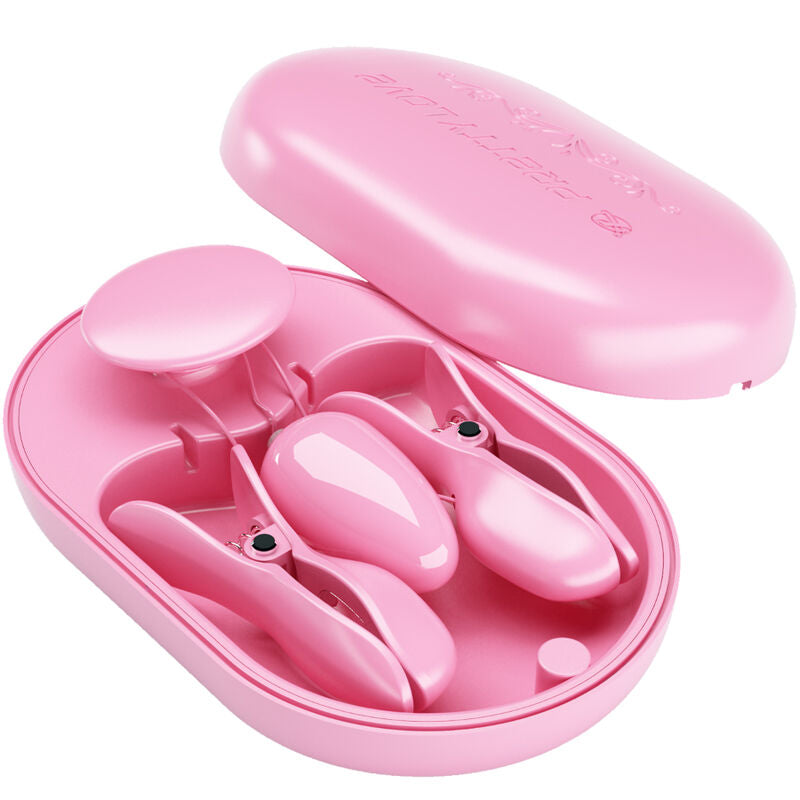 PRETTY LOVE SURPRISE BOX PINZAS ELECTRO ESTIMULACION ROSA