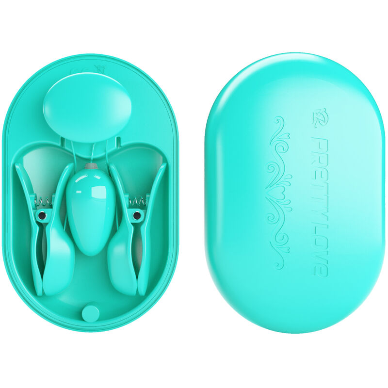 PRETTY LOVE SURPRISE BOX PINZAS ELECTRO ESTIMULACION AZUL