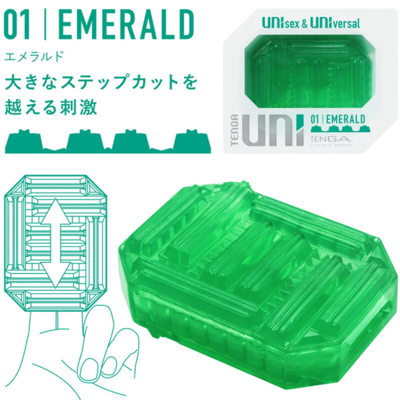 TENGA UNI EMERALD MASTURBADOR DEDAL