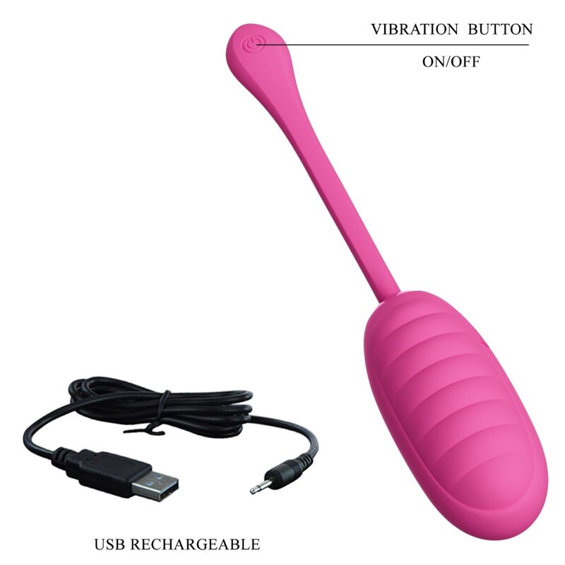 PRETTY LOVE CATALINA HUEVO VIBRADOR RECARGABLE ROSA