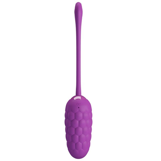 PRETTY LOVE HUEVO VIBRADOR CON TEXTURA MARINA RECARGABLE MORADO