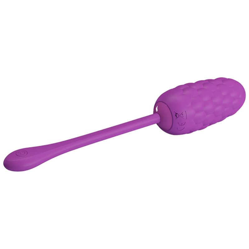 PRETTY LOVE HUEVO VIBRADOR CON TEXTURA MARINA RECARGABLE MORADO