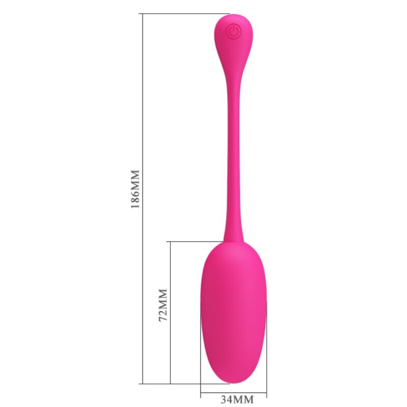 PRETTY LOVE KNUCKER HUEVO VIBRADOR RECARGABLE ROSA