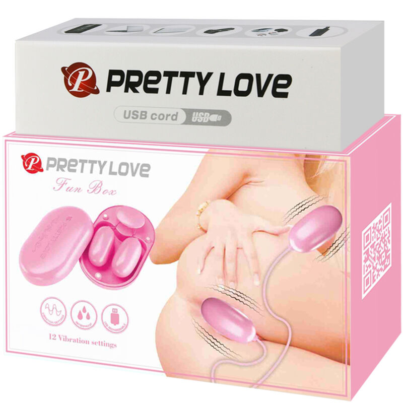 PRETTY LOVE FUN BOX BALA VIBRADORA ROSA