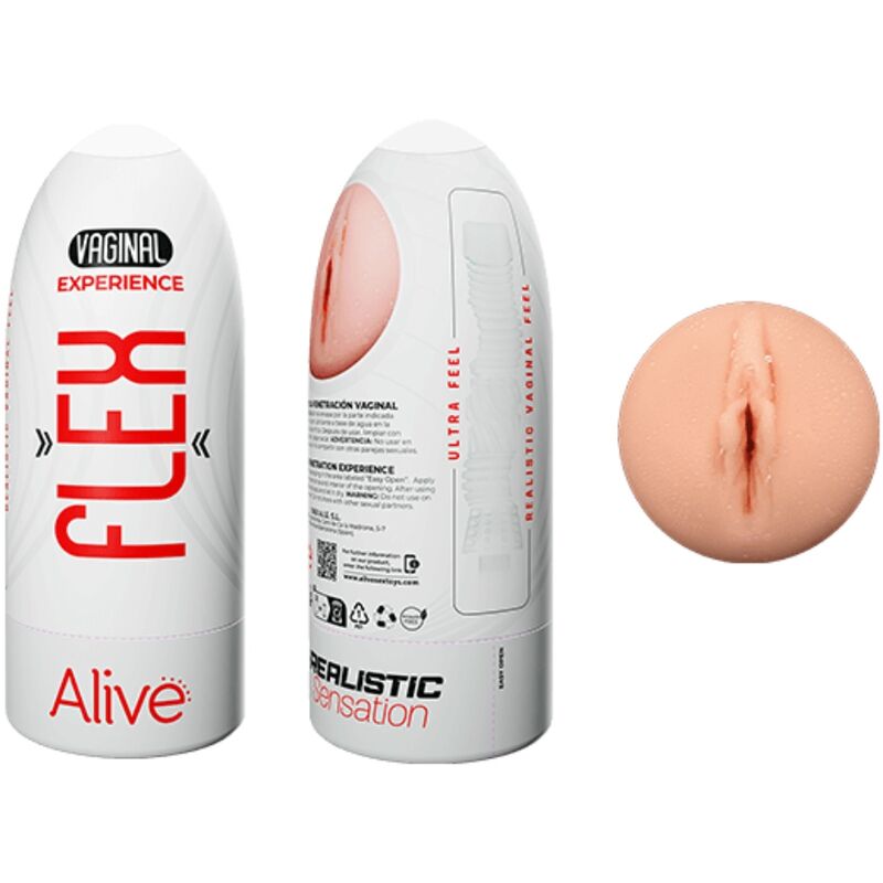 ALIVE FLEX MASTURBADOR MASCULINO VAGINA TALLA M