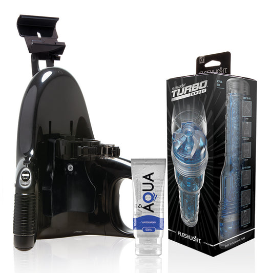 FLESHLIGHT TURBO THRUST BLUE ICE UNIVERSAL LAUNCH LUBRICANTE AQUA QUALITY 50 ML