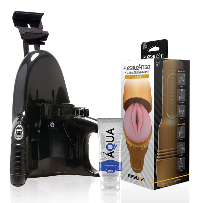 FLESHLIGHT STAMINA GO TRAINING UNIT LADY UNIVERSAL LAUNCH LUBRICANTE AQUA QUALITY 50 ML