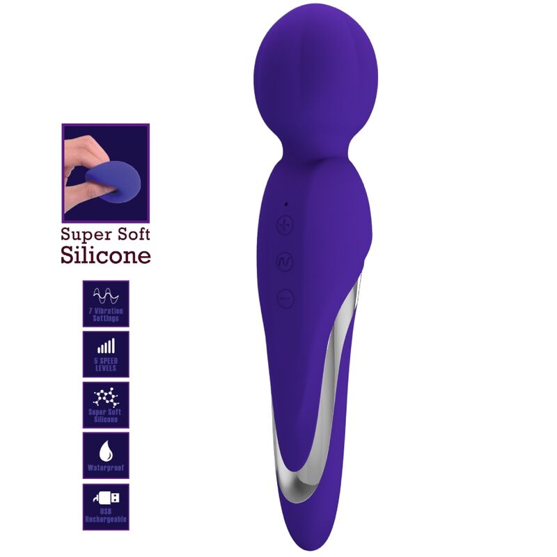 PRETTY LOVE WALTER VIBRADOR WAND VIOLETA