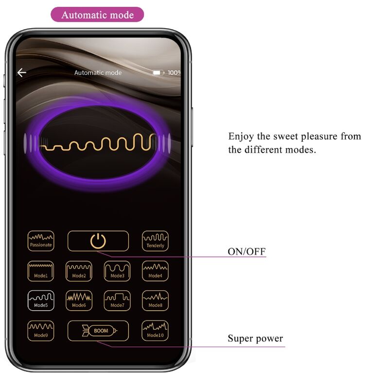 PRETTY LOVE ELVIRA KEGEL BALLS APP CONTROL REMOTO MORADO