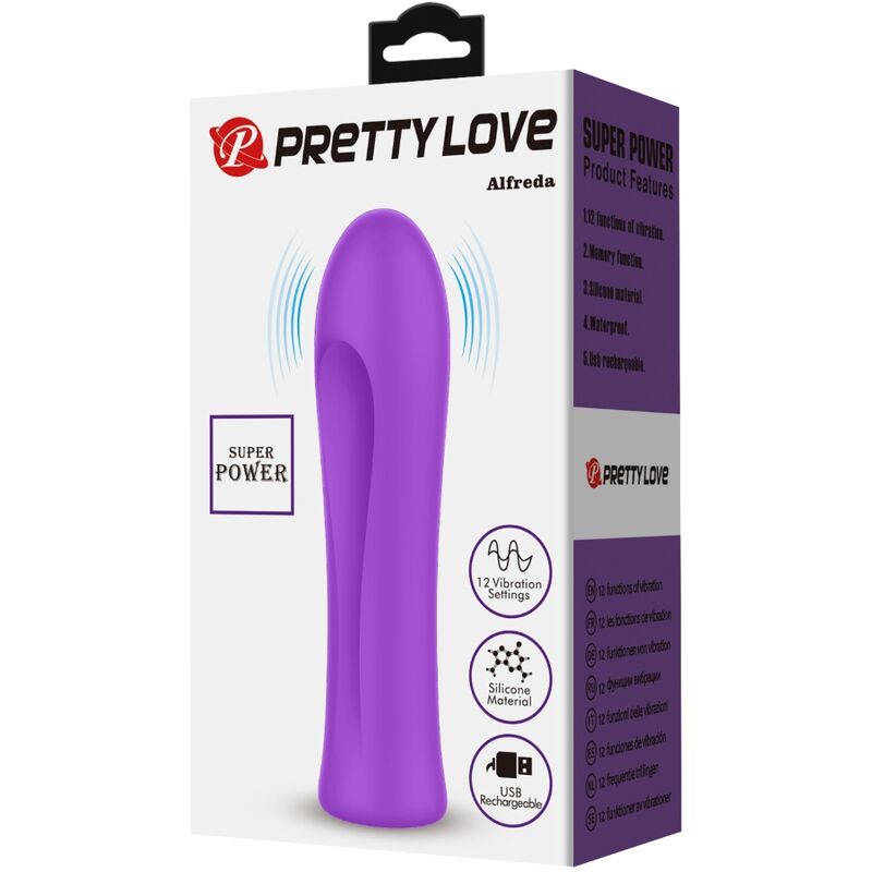 PRETTY LOVE ALFREDA VIBRADOR SUPER POWER MORADO