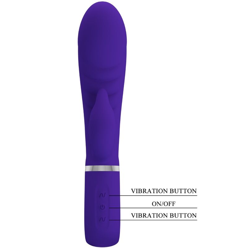 PRETTY LOVE PRESCOTT VIBRADOR PUNTO G MULTIFUNCIoN LILA