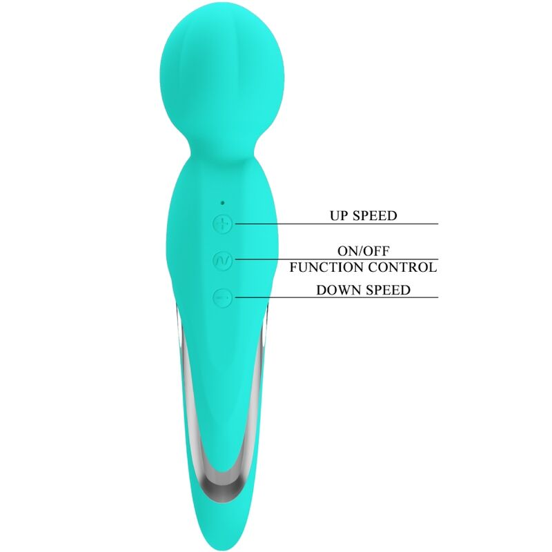 PRETTY LOVE WALTER VIBRADOR WAND VERDE AGUA