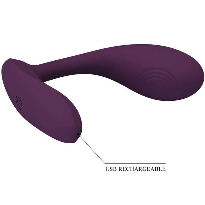 PRETTY LOVE BAIRD G SPOT 12 VIBRACIONES RECARGABLE LILA APP