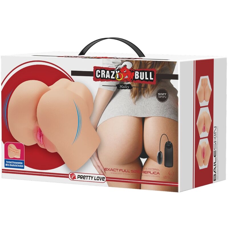 CRAZY BULL VAGINA Y ANO REALISTICOS VIBRADOR HAILEY