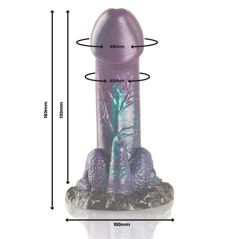 EPIC BASILISK DILDO DOBLE PLACER ESCAMOSO TAMAyO PEQUEyO