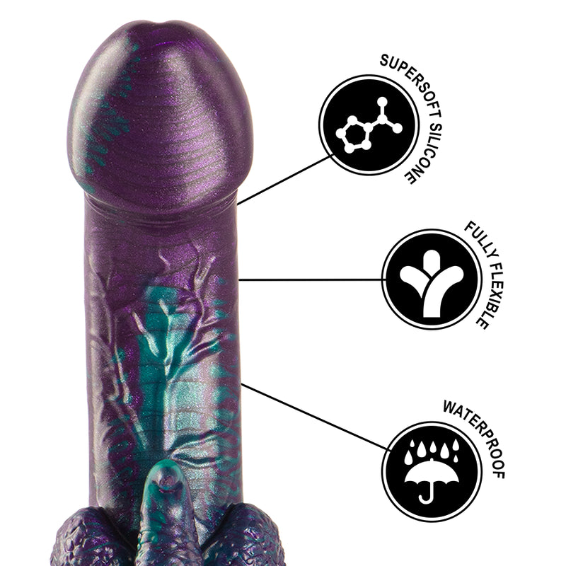 EPIC BASILISK DILDO DOBLE PLACER ESCAMOSO TAMAyO PEQUEyO