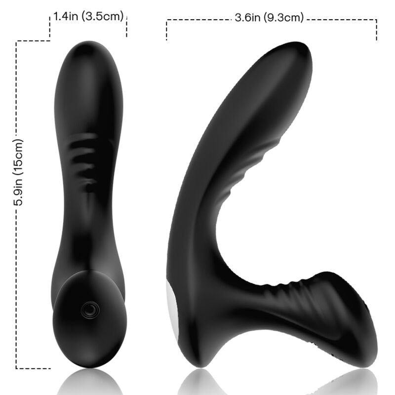 ARMONY STORM VIBRADOR ANAL PROSTATA PLUG CONTROL REMOTO NEGRO